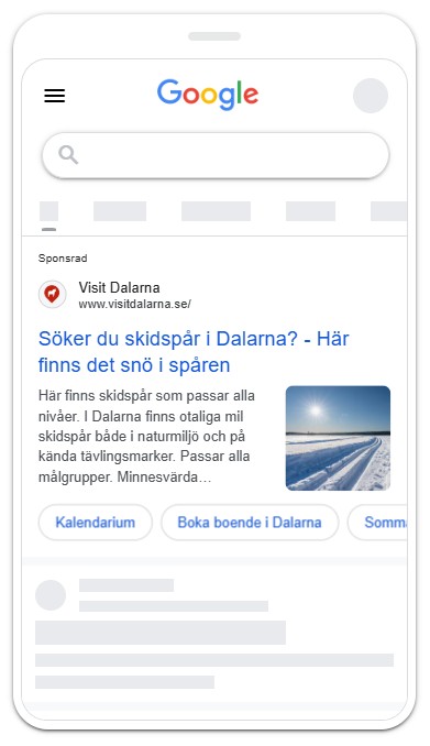 Google sök kampanj.