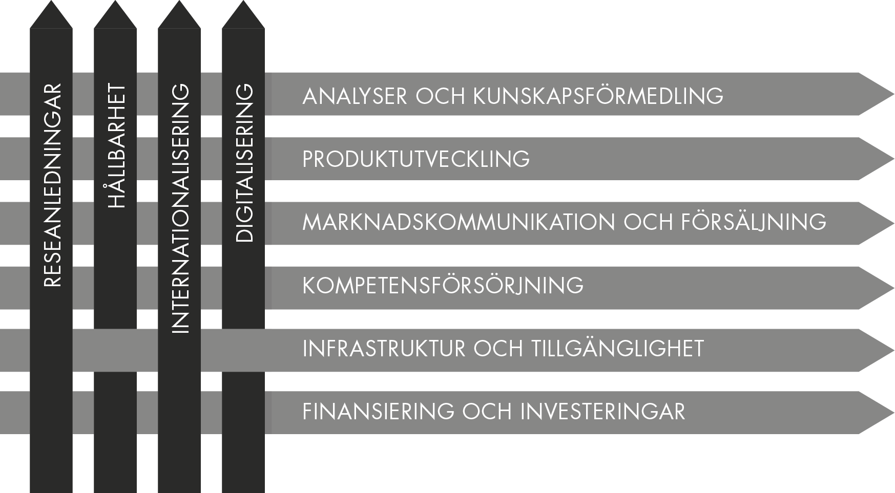 Bild över strategiska fokusområden.