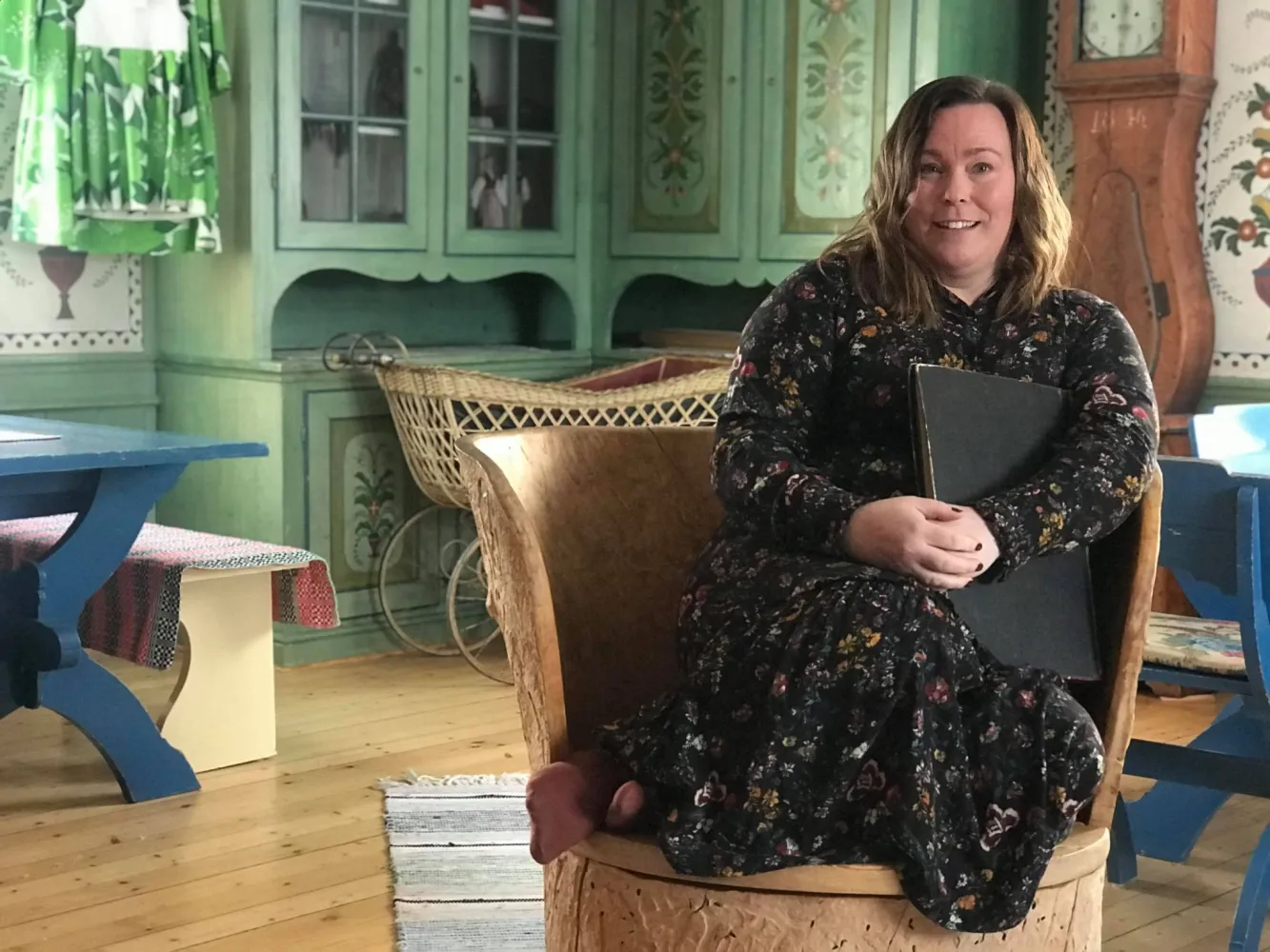 Johanna Petersson, skansfru i Elfdalens hembygdsförening
