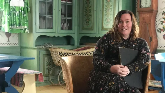 Johanna Petersson, skansfru i Elfdalens hembygdsförening