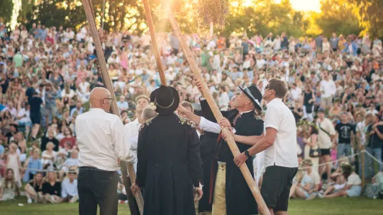 Midsommarfirande i Leksand.