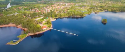 Orsasjön ovanifrån.