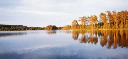 Rämmasjön i solsken