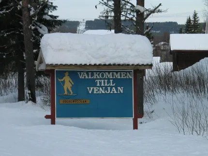 Välkommenskylt.
