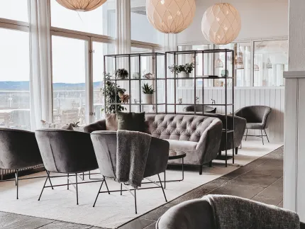 Sofa and armchairs.