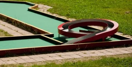 Minigolfbana.
