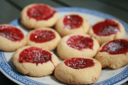 Cookies on a dish.